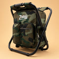 Camouflage folding camping chair backpack