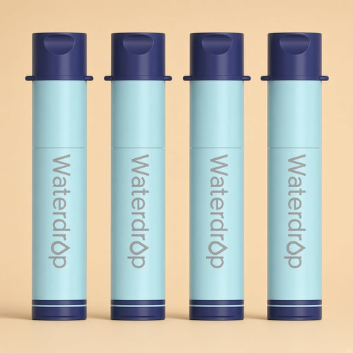 Portable water filter straws